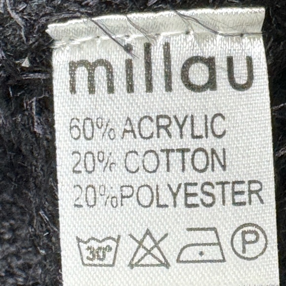 Millau Black Sweater with Embroidered Sleeves - Size Small - Picture 5 of 5